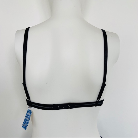 Free People Mesh Triangle Bra in Black - Picture 3 of 3